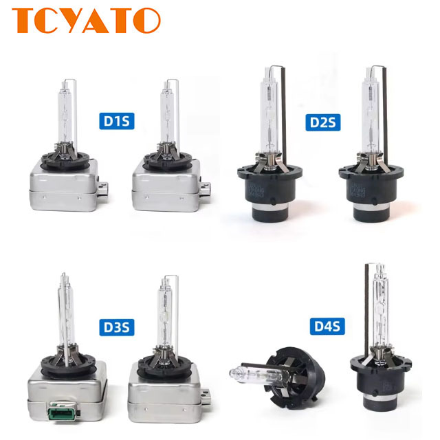 TCYATO Led Bulbs for Cars D1S D1R LED Xenon Bulb Lights 4300K 5000K 6000K 8000K Glass Headlight Bulbs 12V HID D2S D3S D4SD3RD4R