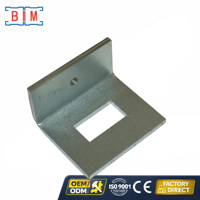 Plaque de base triangulaire en métal robuste pour profilé d'angle, fixation au sol pour systèmes de support MEP
