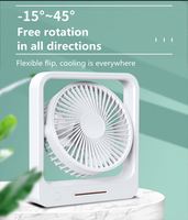 Ventilateur électrique suspendu de bureau pliant avec mini ventilateur de table à batterie rechargeable 5V