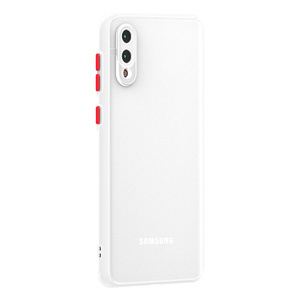 Custodia per <span class=keywords><strong>Samsung</strong></span> <span class=keywords><strong>Galaxy</strong></span> A02 con Protezione Fotocamera, <span class=keywords><strong>Cover</strong></span> Opaca Traslucida Effetto Fumo, Accessori per Telefoni Cellulari - Product Image 2