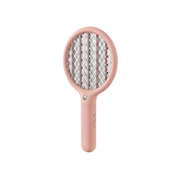 Mini raquette électrique anti-moustiques rechargeable 2-en-1 avec lampe tue-moustiques, écologique, portable et puissante pour la maison