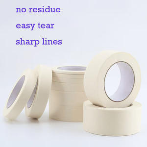 TAPEMAN UV resistente a la temperatura adhesivo blanco <span class=keywords><strong>Creper</strong></span> papel cinta adhesiva de pintor para pintura del hogar - Product Image 2
