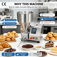 Opération facile Petit distributeur de confiture de boulangerie Crème glacée Cookie Donut Mousse Pâte à gâteau Distributeur de Cupcake Machines de remplissage