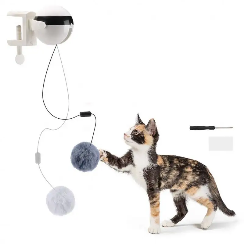 自動猫ティーザーおもちゃ調節可能なYOYO猫ボールのためのドロップシッピングホットセールリフティングボール電気インタラクティブペットおもちゃ