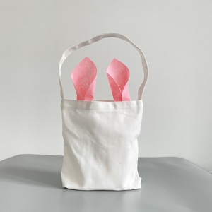 Easter Children's Cute Rabbit Handbag Blank Sublimation Furry Bunny <b>Bags</b> for Kids Party Goodie Candy - Product Image 3