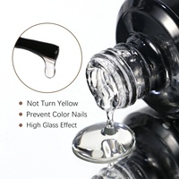 Gelsky personnalisé nouveau produit fournisseur d'ongles couche de finition UV super brillante couche de finition en caoutchouc