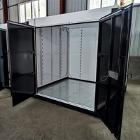 8'10'12' Pieds MINI Acier Assembler Mobile Mobile Mobile Mobile Mobile Conteneur De Stockage Conteneur Modulaire Pliable Boîte De Rangement 10ft