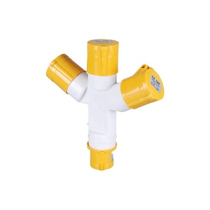 Prise de courant multiple industrielle 3 voies 110V 3 broches 16A 4H mise à la terre - Product Image 2