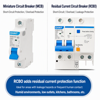 CHINT NXB-63 Miniature Circuit Breaker MCB 1P 2P 3P 4P 6A 10A 16A 20A 32A 40A 63A 6kA 230V 400V Kurva C DIN Rail Rumah Tangga
