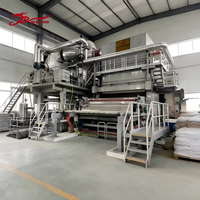Machine automatique de fabrication de papier toilette en rouleaux jumbo de 2850 mm, équipement de production de papier toilette à partir de papier recyclé