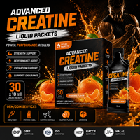 Sachets de supplément de créatine liquide, 30 unités, force personnalisée, formule sportive portable, marque privée, service OEM en gros, direct usine