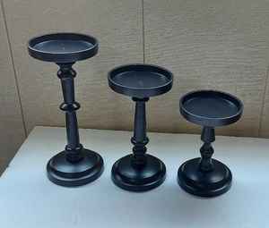 Super Offers Metal Pillar Candle Holders with <b>Black</b> Finished Premium Designed Candle Holders For Sale By Exporters - Product Image 2