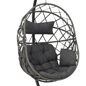 XOT055 mobilier d'extérieur moderne en gros <span class=keywords><strong>oeuf</strong></span> balançoire chaise suspendue en osier hamac maison Patio balcon jardin porche siège en métal 1 - Product Image 5