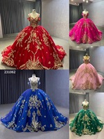 Robes de Quinceañera noires personnalisées pour filles de 15 ans, style robe de bal, avec décolleté cœur, appliques de dentelle colorées et traîne festonnée