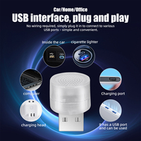 Nueva Lámpara LED Portátil de 5V con Conector USB, Luz Nocturna de Alta Luminosidad, 7 Colores, Universal para Interiores de Auto, Luces Decorativas Ambientales