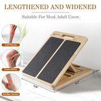 Planches inclinées pliables portables en bois réglables pour mollet tendon d'achille genou talon produit sportif promotionnel