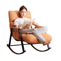 Silla Planeadora giratoria moderna de mediados de siglo 2026, sillón reclinable con otomana para sala de estar
