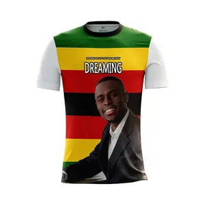 ジンバブエハラレアフリカ大統領選挙カラフルなポロ昇華転送大統領選挙Tシャツの印刷投票