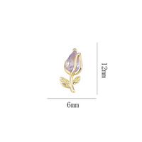 Adornos Nail Art para decoración de uñas, tulipanes 3D, flor, suministros de Arte para uñas, bricolaje, novedad, venta al por mayor