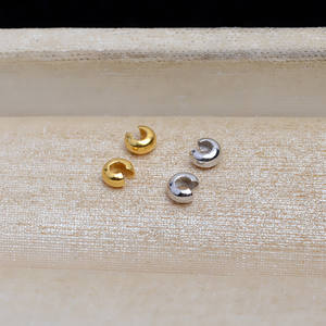 ตัวล็อคแบบซ่อนเกลียวชุบเงิน S925 10 คู่ ชุบทอง 5295 สำหรับสร้อยคอและสร้อยข้อมือ - Product Image 2