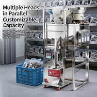 Machine de Comptage, Remplissage et Scellage Automatique pour Écrous, Boulons, Perles, Bouchons et Matériaux Mixtes avec Capteur Infrarouge Multi-têtes