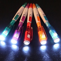 Stylo LED portable multifonction personnalisé avec logo sur mesure, idéal pour le micro-aiguilletage, en plastique