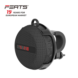 FERTS Waterproof Bicycle Riding Speed Display <b>Speaker</b> with Full Range Stereo <b>Bass</b> Woofer and 10 Hours Battery - Product Image 1