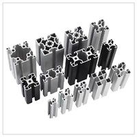 Fournisseur d'aluminium 2040 2020 4080, profilés en aluminium anodisé noir, accessoires de cadre en T, profilés en aluminium industriels