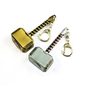Marvel Avengers Thor Hammer Perfect Quality Game Hammer of Thor 80mm Hammer keychain