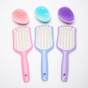 Guangzhou Wanmei Scalp Massage Hair <b>Brush</b> With Diamond Cut Design For Hair <b>Smoothing</b> And Care - Product Image 1