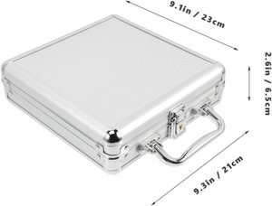 Étui de rangement pour porte-jetons de <span class=keywords><strong>poker</strong></span>, étui à jetons de <span class=keywords><strong>poker</strong></span> <span class=keywords><strong>vide</strong></span> en aluminium 300 porte-jetons de <span class=keywords><strong>poker</strong></span> grande capacité - Product Image 2