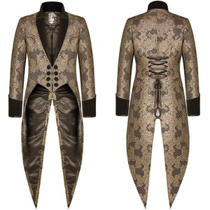 Punk <strong>Rave</strong> <strong>Mens</strong> Gothic Tailcoat Jacket Stage Performance Steampunk Aristocrat Regency Medieval Renaissance Jacket Victorian Coat - Product Image 2