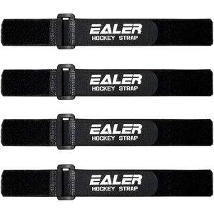 Sangles de hockey EALER noires réglables, durables, en nylon et caoutchouc haute résistance, ajustement universel, accessoires de hockey sur glace - Product Image 1