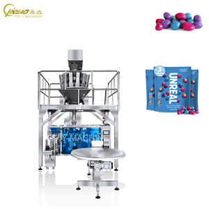 Machine d'emballage de sachets debout pour boules de date Peseuse multi-têtes de haute précision Bonbons gommeux Doypack Machine d'emballage