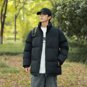 2025 New Fashion Windproof Waterproof Warm Comfortable <b>Long</b> Jacket Stand Collar Splicing Zipper Coat Winter All-<b>Match</b> Couple - Product Image 4