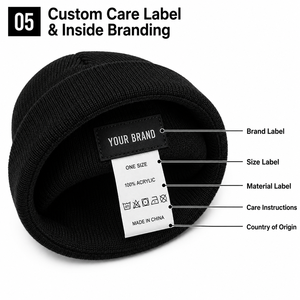 Bonnet Tricoté Unisexe en Acrylique de Haute Qualité, Personnalisable, Simple, avec Logo, pour Usage Quotidien et <span class=keywords><strong>Ski</strong></span>, pour Adultes, Vendu en Gros - Product Image 5