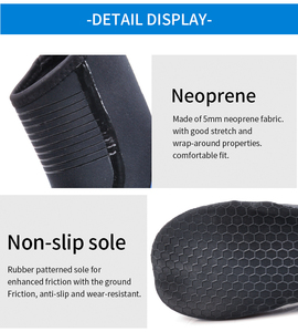 Bottes de surf en néoprène YONSUB 3 mm, bottes de combinaison à semelle souple pour le surf, le <span class=keywords><strong>wakeboard</strong></span>, le paddleboard et le sauvetage aquatique - Product Image 3