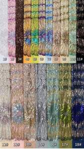 <span class=keywords><strong>Tissu</strong></span> brodé de fleurs en relief 3D avec perles AO.YI. pour robes de mariée et robes de soirée - Robes de mariée et tenues de soirée - Product Image 6