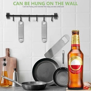 Ouvre-bouteille plat en acier inoxydable robuste, ouvre-bière professionnel pour les barmans, les bars à domicile, outils, compatible lave-vaisselle, lame de bar - Product Image 2