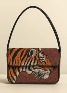 กระเป๋าถือผู้หญิงแฟชั่นหนัง PU กันน้ำ สไตล์ลำลอง ทรงครึ่งวงกลม พร้อมซับในผ้ากำมะหยี่โพลีเอสเตอร์ - Product Image 5