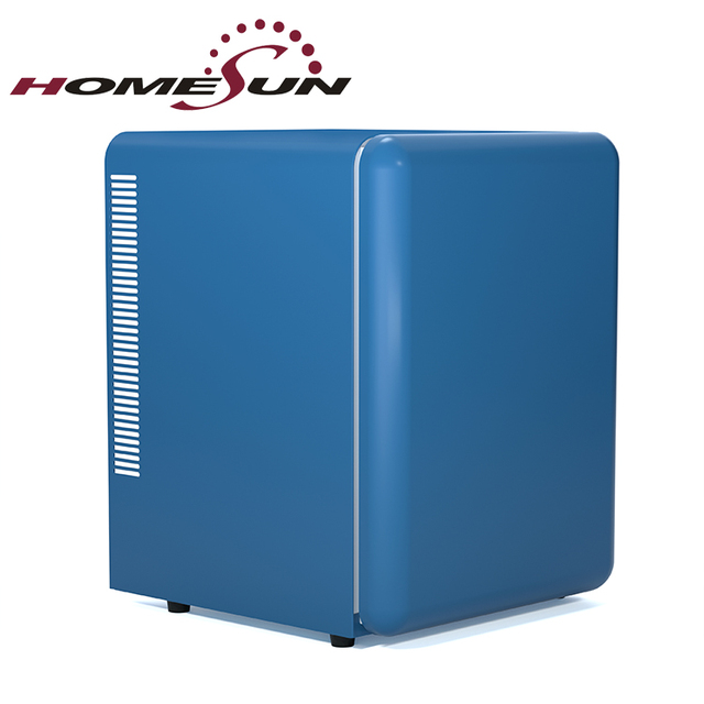 Blue color 40 liters fridge modern minibar mini fridge cute retro design mini fridge