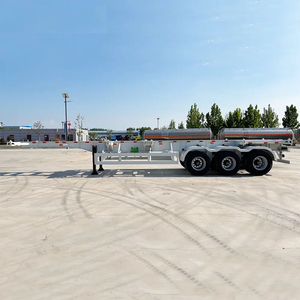 20 ft 40 ft Thép Mới Bộ Xương bán Trailer <span class=keywords><strong>Container</strong></span> vận chuyển khung gầm xe tải rơ moóc hàng hóa tiện ích rơ moóc để bán - Product Image 2