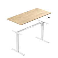 Table motorisée sur pied avec moteur unique, en métal, pour bureau, intérieur électrique, meuble moderne