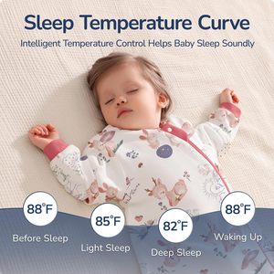 Saco de dormir Unisex de algodón cálido, saco de dormir transpirable con brazo desmontable para bebé, cremallera en la parte inferior para un <span class=keywords><strong>sueño</strong></span> seguro para recién nacido - Product Image 5