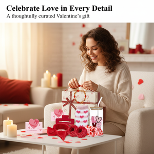 Lunaire - Juego de Regalo Romántico para el Día de San Valentín para Mujer, Caja de Regalo con Vaso de Vidrio, Regalo Perfecto para Novia/Ella - Product Image 2