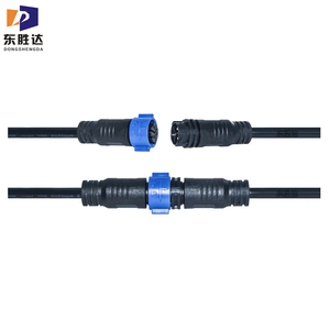 電気配線用円形M25コネクタ 2 3 4ピン オーバーモールド セルフロック ソルダー オス・メスプラグ IP67防水 4ピンコネクタ - Product Image 3