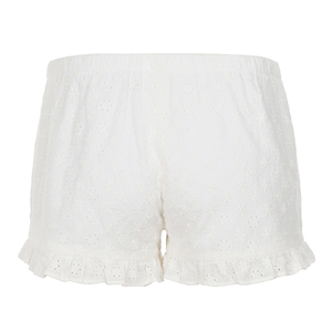 Shorts de Playa para Mujer, Texturizados, con Volantes, Cierre con Cordón, Transpirables, Tejidos, Impermeables, de Color Sólido - Product Image 6