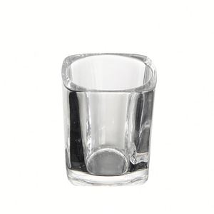 Verres à shot d'espresso transparents en forme de cœur de 1,5 oz en gros, verres à tequila carrés de 2,3 oz, verres à shot carrés transparents avec base lourde - Product Image 3