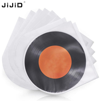 JiJiD jetable clair album photo CD pochettes intérieures en plastique LDPE couverture pour disques vinyles avec logo personnalisé