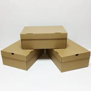 Sandalias deslizantes de cartón con impresión pequeña personalizada, cajas de zapatos de embalaje de cartón con logotipo personalizado, venta al por mayor